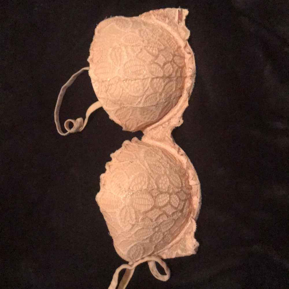 Pink date night push up bra